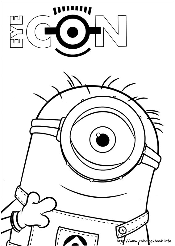 Plansa de colorat cu Minioni 42 48